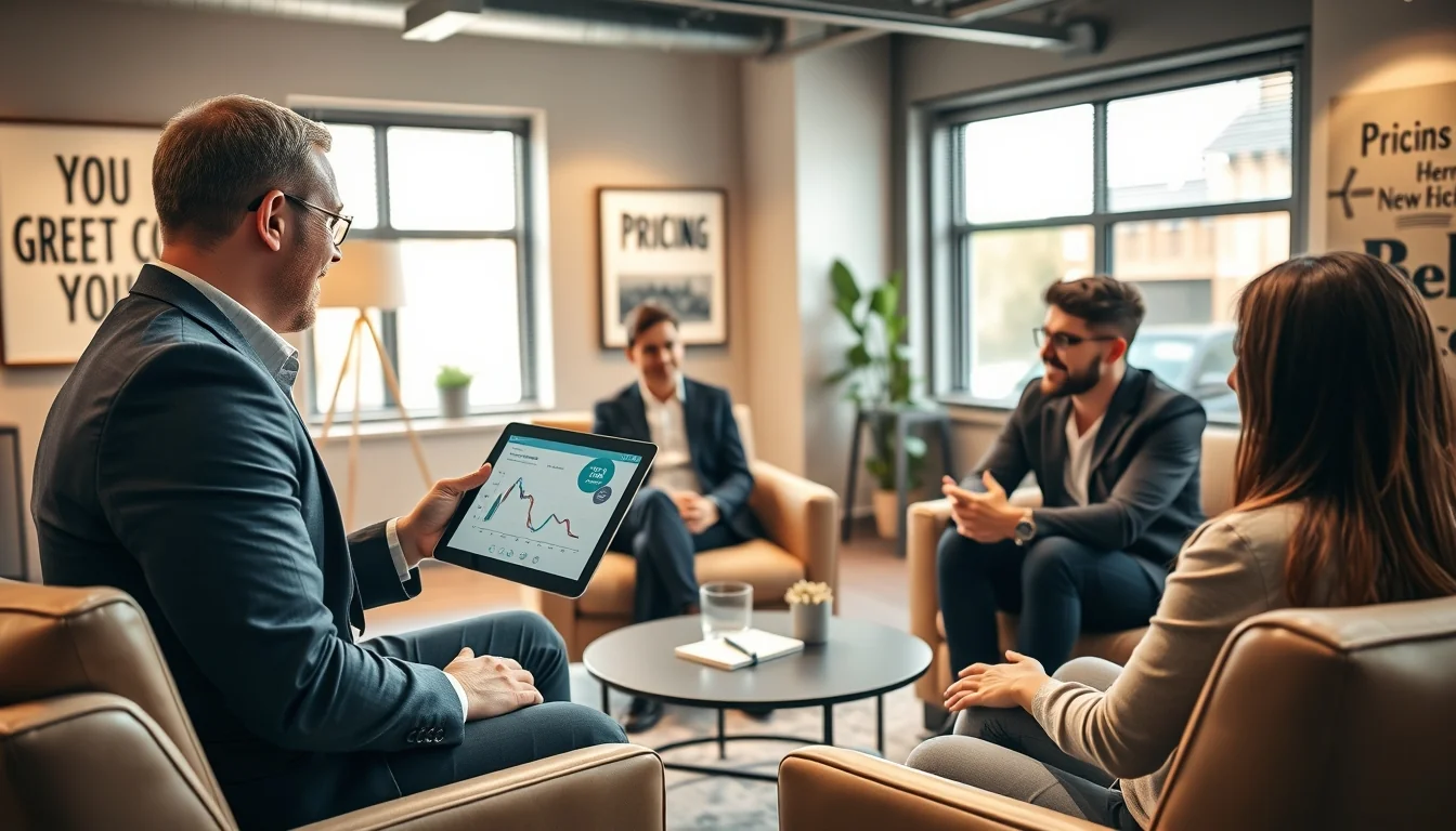 Supporting pricing visual